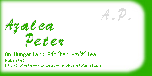 azalea peter business card